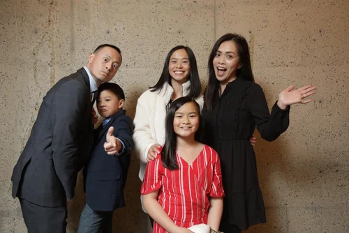 Director Josh Chien and family
